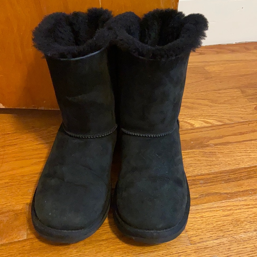 UGG Black Bailey Bow Boots